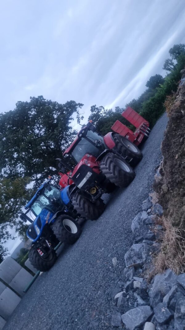 Case tractor out and about